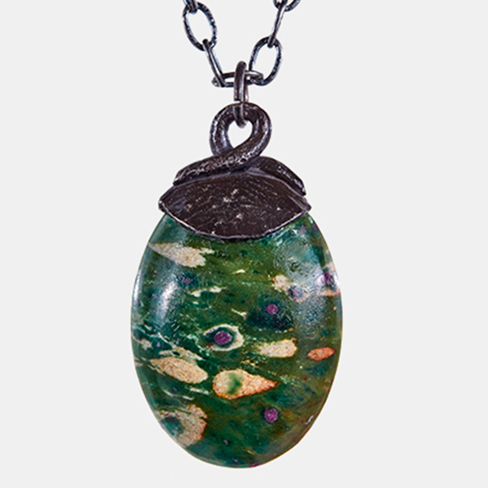 Ruby Fuchsite Power Piece Pendant