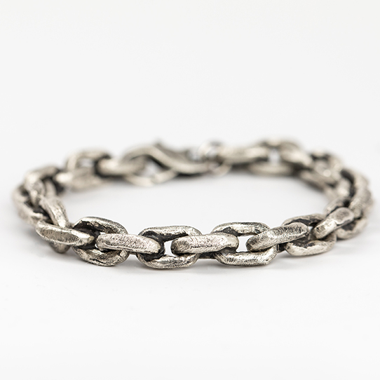 The Zack Sterling Silver Chain Link Bracelet - Two Link Sizes