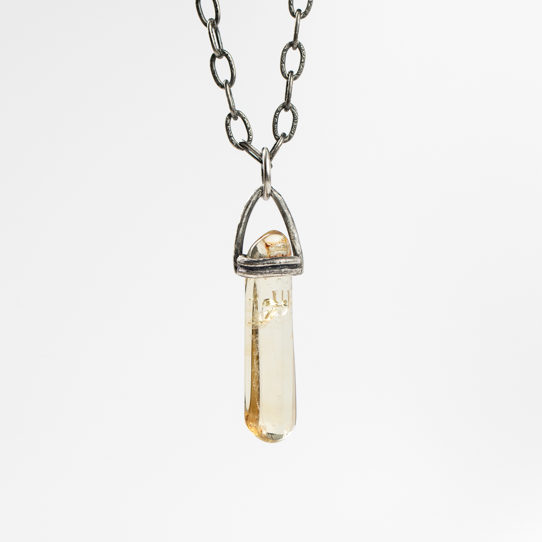 Citrine Power Piece Pendant